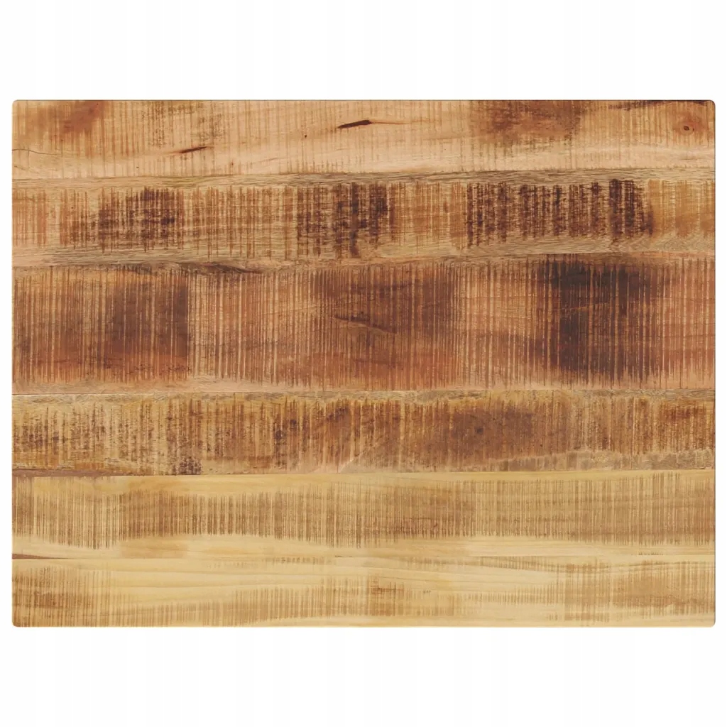 Blat do stolika, 70x60x2,5 cm, prostokątny, surowe drewno mango