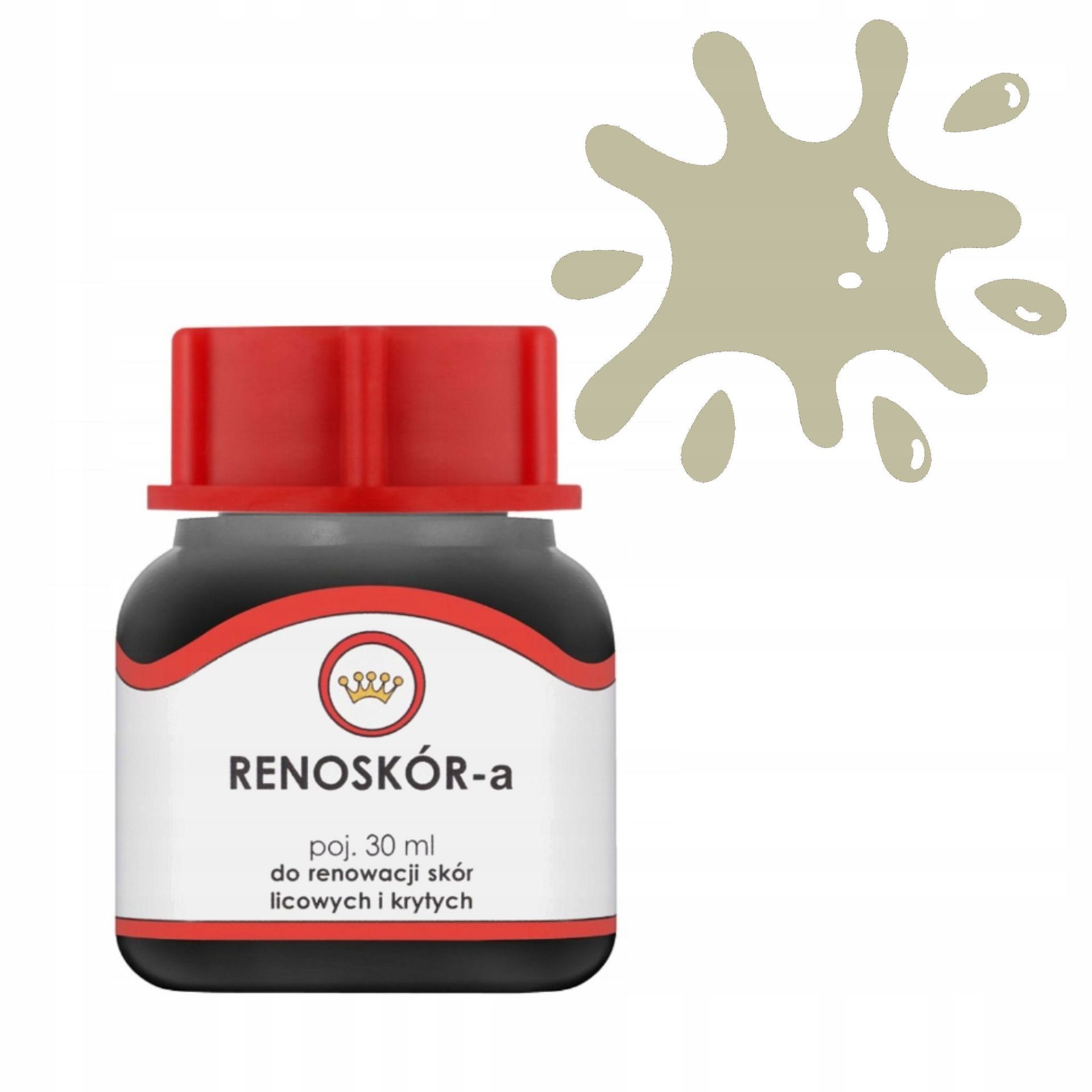 Farba do Skóry Lakier Renoskór Barwnik do Skór Gładkich 30ml Piaskowy