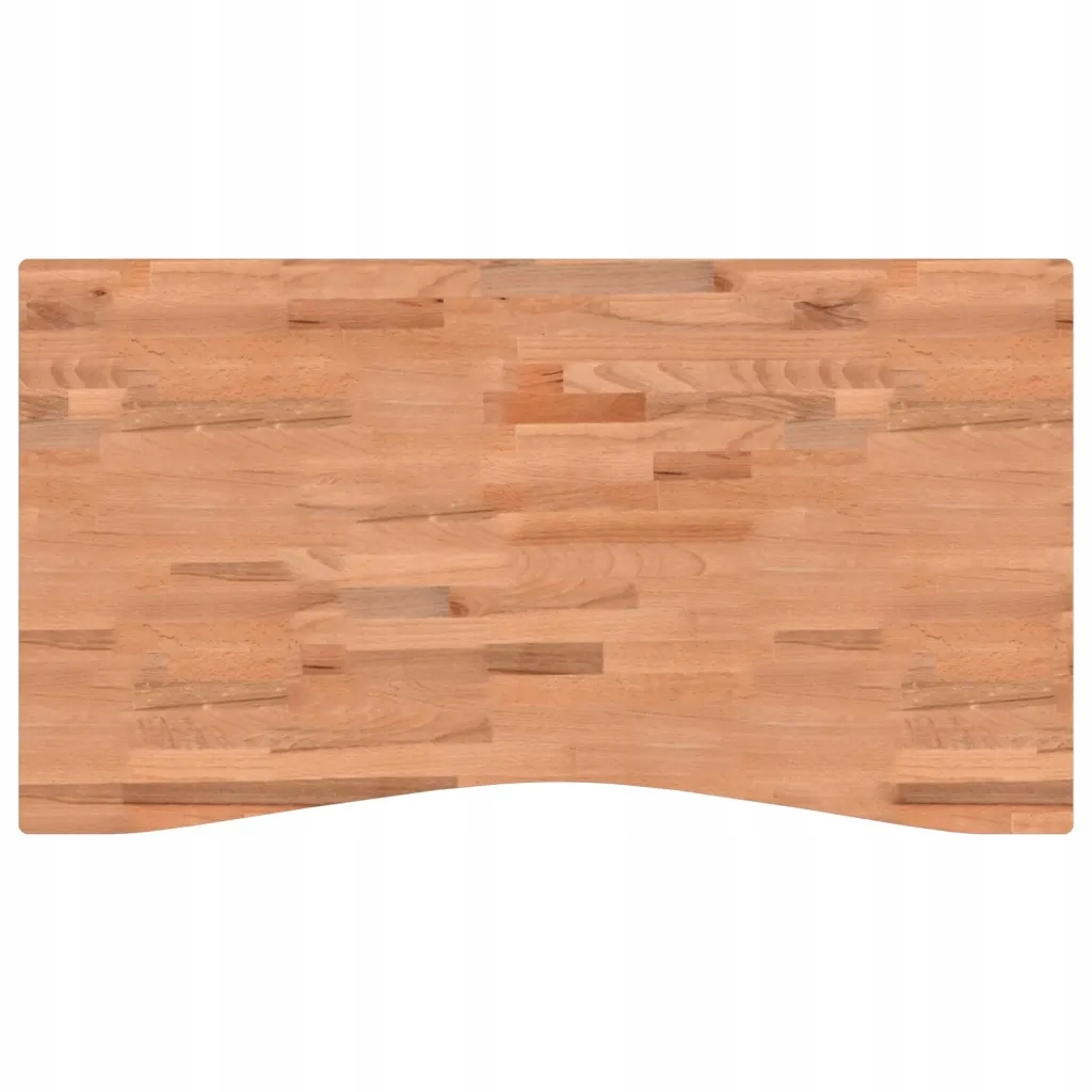 Blat do biurka, 110x(55-60)x2,5 cm, lite drewno bu