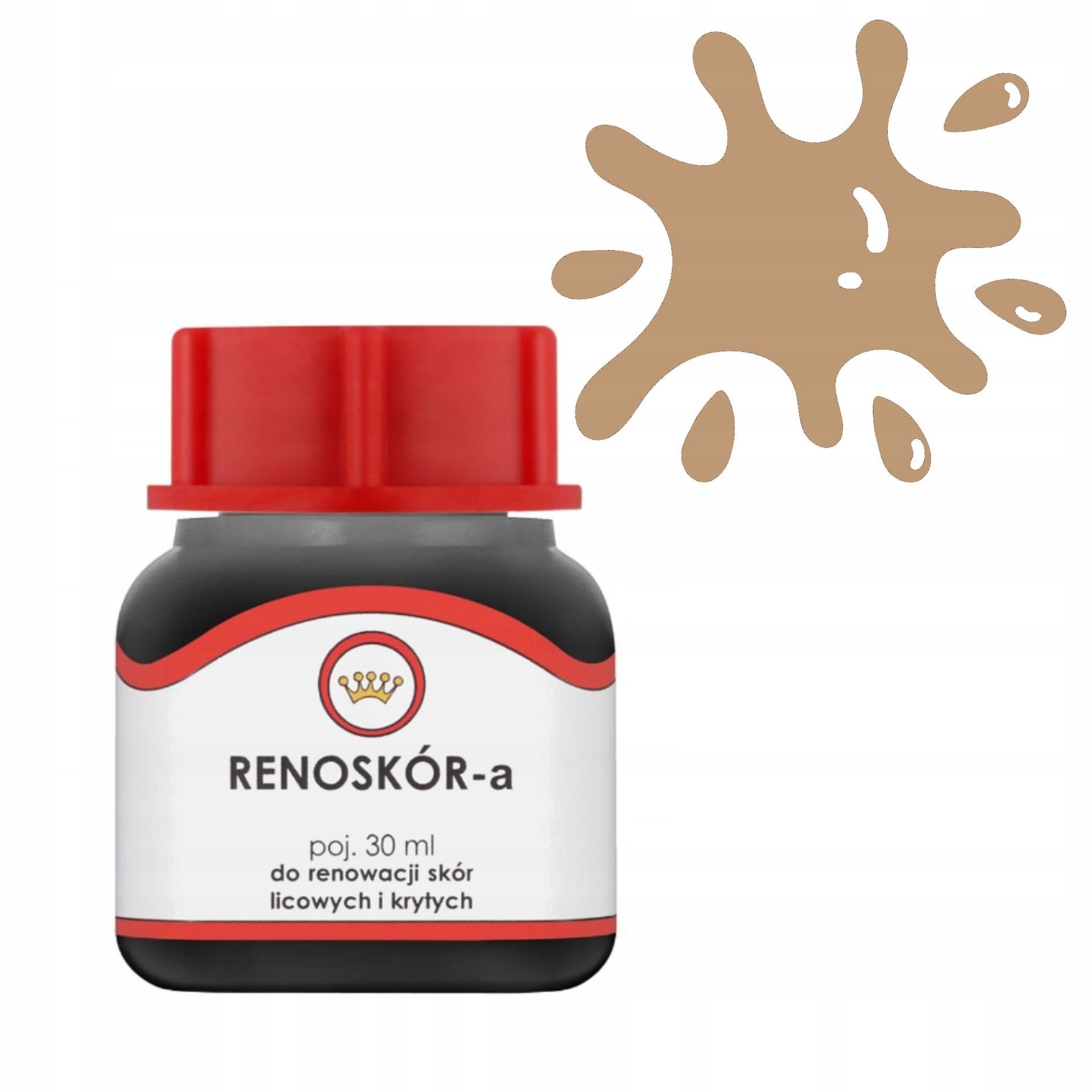 Farba do Skóry Lakier Renoskór Barwnik do Skór Gładkich 30ml Beżowy