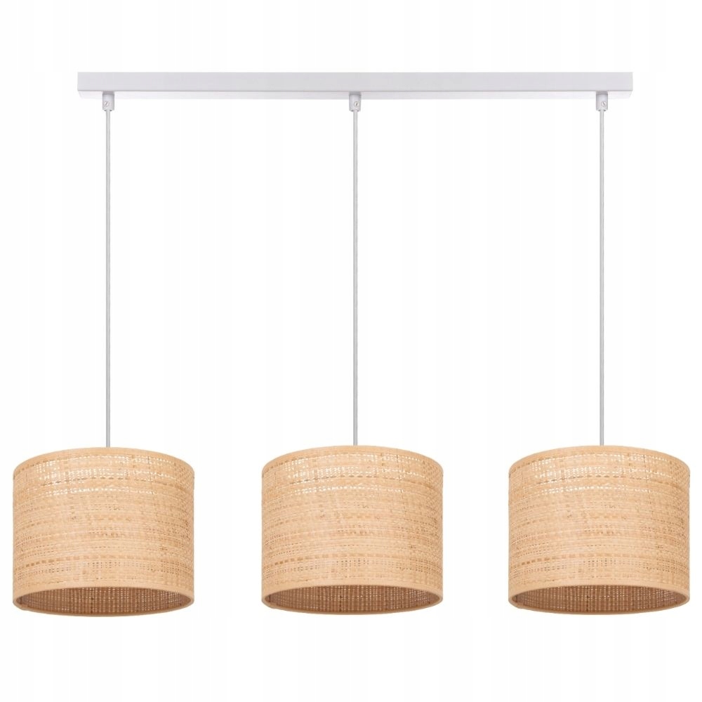 Skandynawska Lampa Sufitowa Wisząca Ratan Rattan