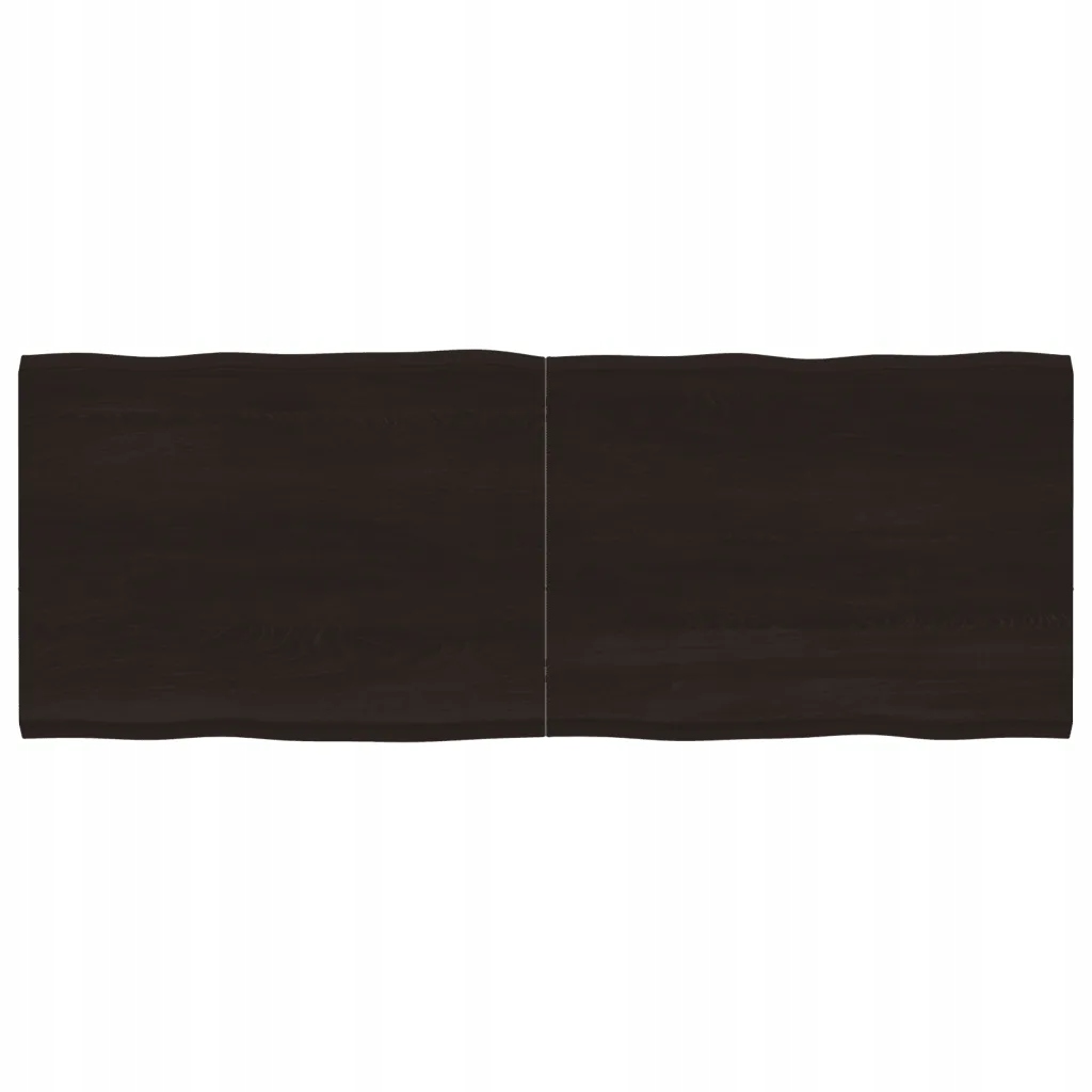 Blat, ciemnobrązowy 160x60x(2-4)cm drewno z natur