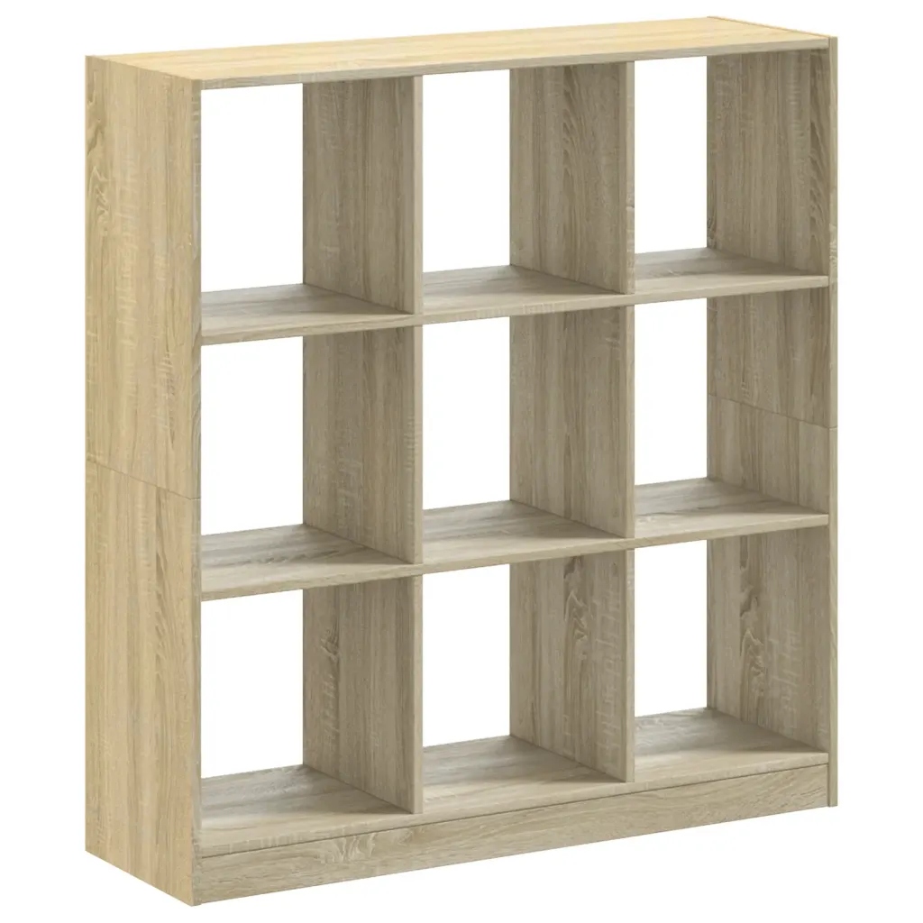 Regał, dąb sonoma, 102x32x108 cm, materiał drewnopochodny