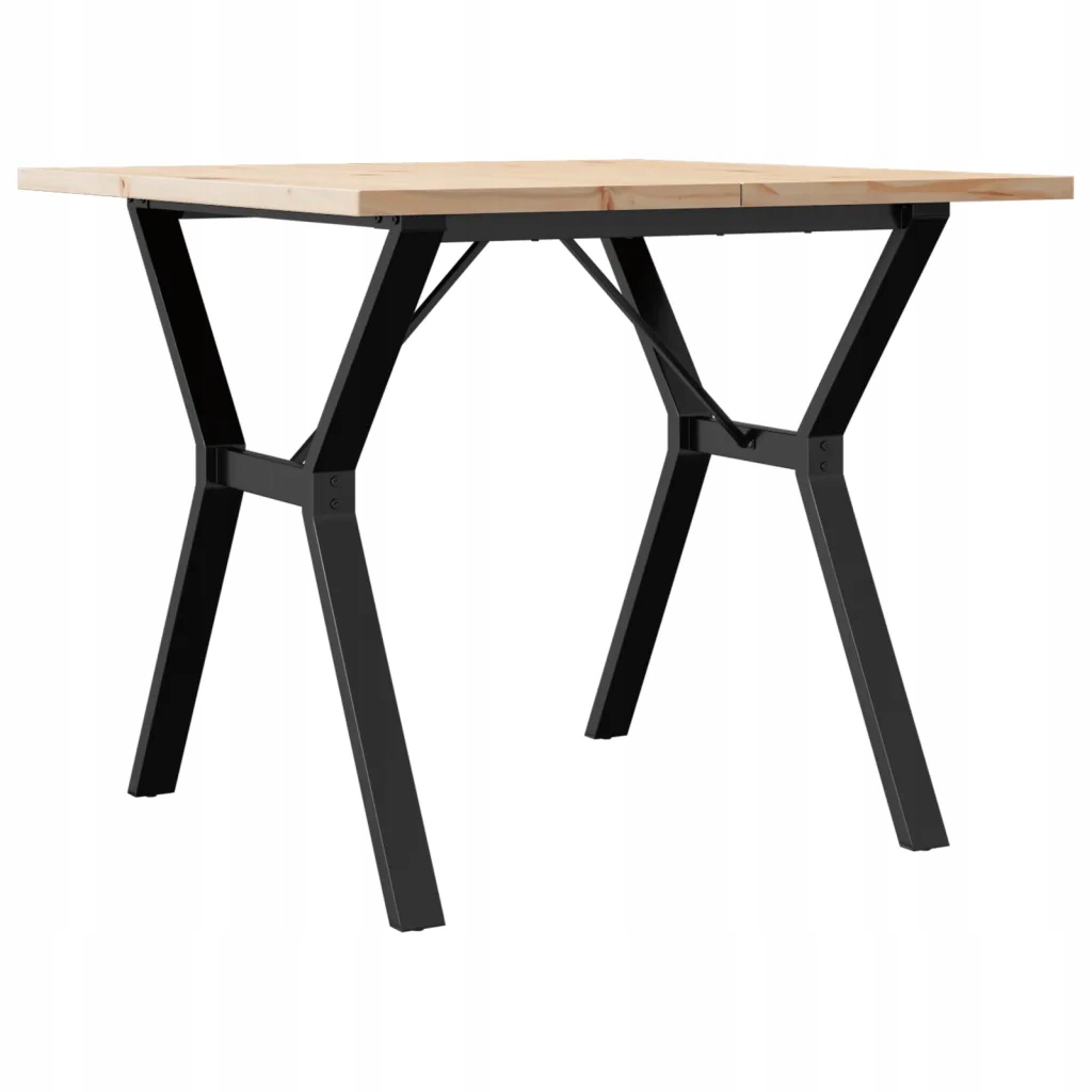 Stół jadalniany z nogami w kształcie litery Y, 90x90x75,5 cm