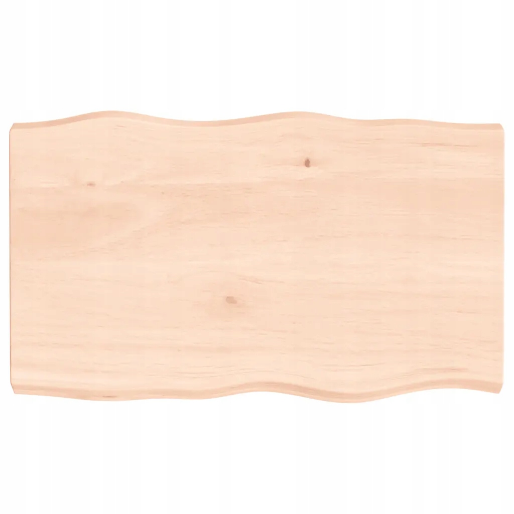 Blat stołu, 100x60x(2-6)cm surowy, lity dąb natu