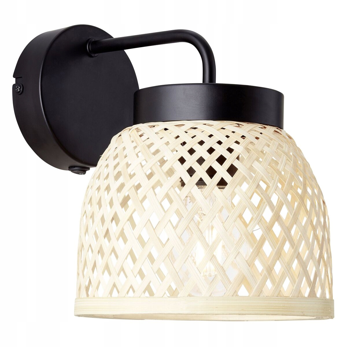 Kinkiet Ninon czarny bambus E27 Inspire