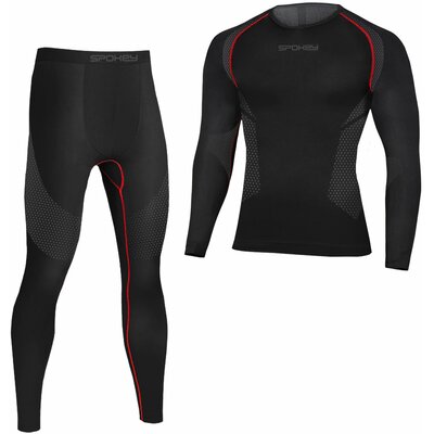 Bielizna termoaktywna SPOKEY Lee ( XL/XXL) Czarno-czerwony
