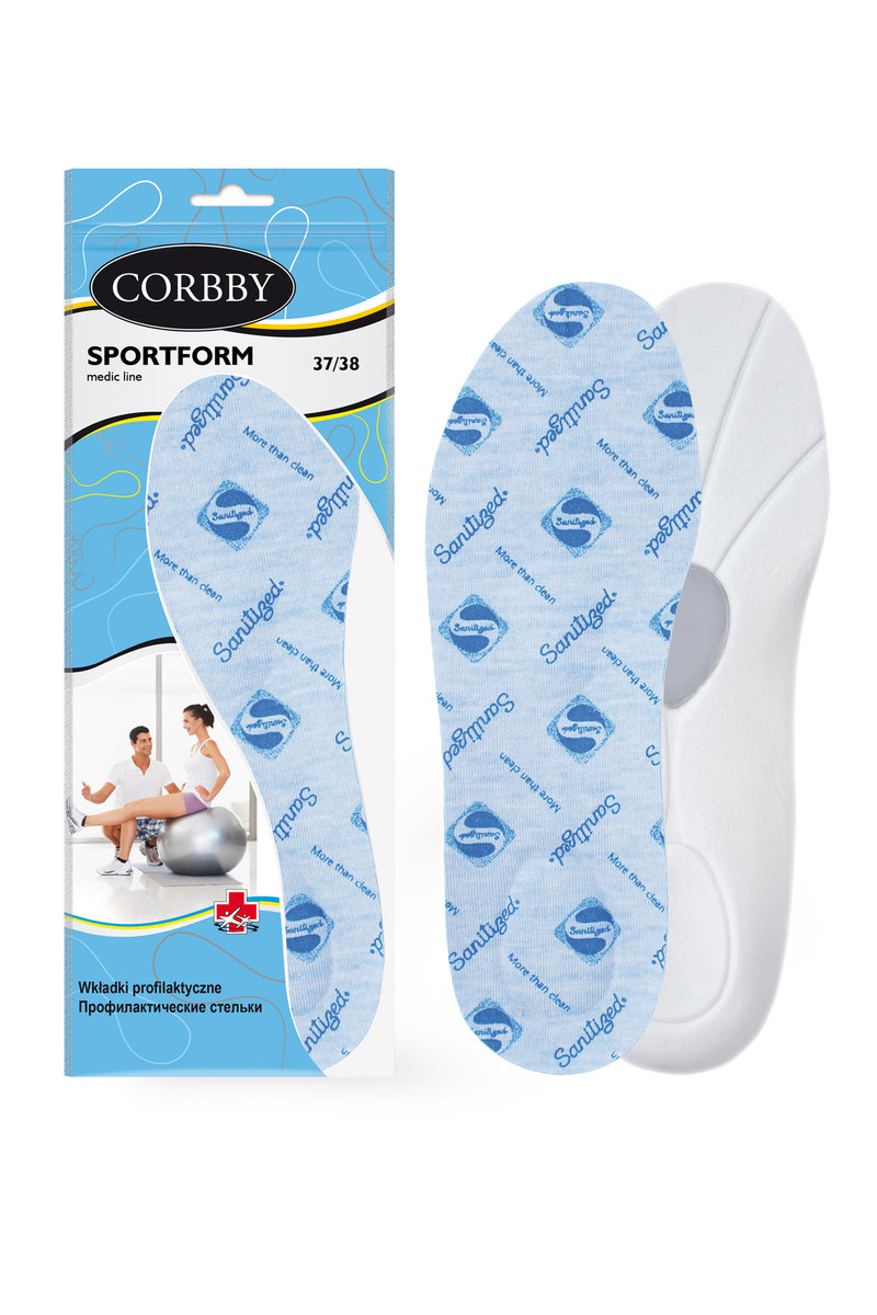 Corbby SPORTFOTM Wkładki do butów ortopedyczne-45/46