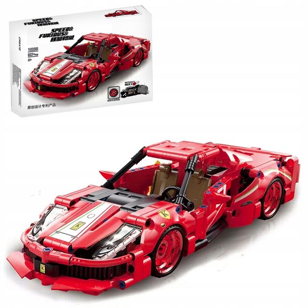 Klocki Technic Sportowy Samochód Ferrari Enzo Pojazd Wyścigówka 527 ele