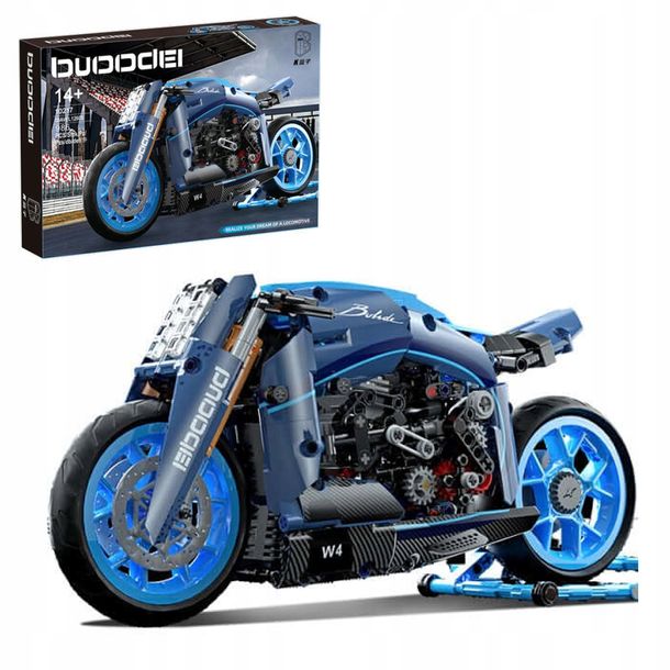 Klocki Technic Motocykl Motor Sportowy Bugatti 986 ele Zestaw