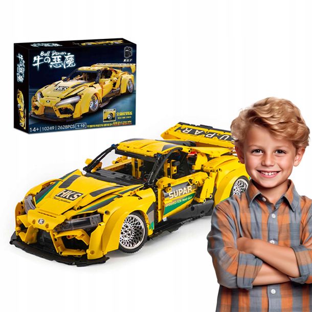 Klocki Technic Samochód Toyota Supra Sportowe Auto Zestaw 2628 ele 1:10