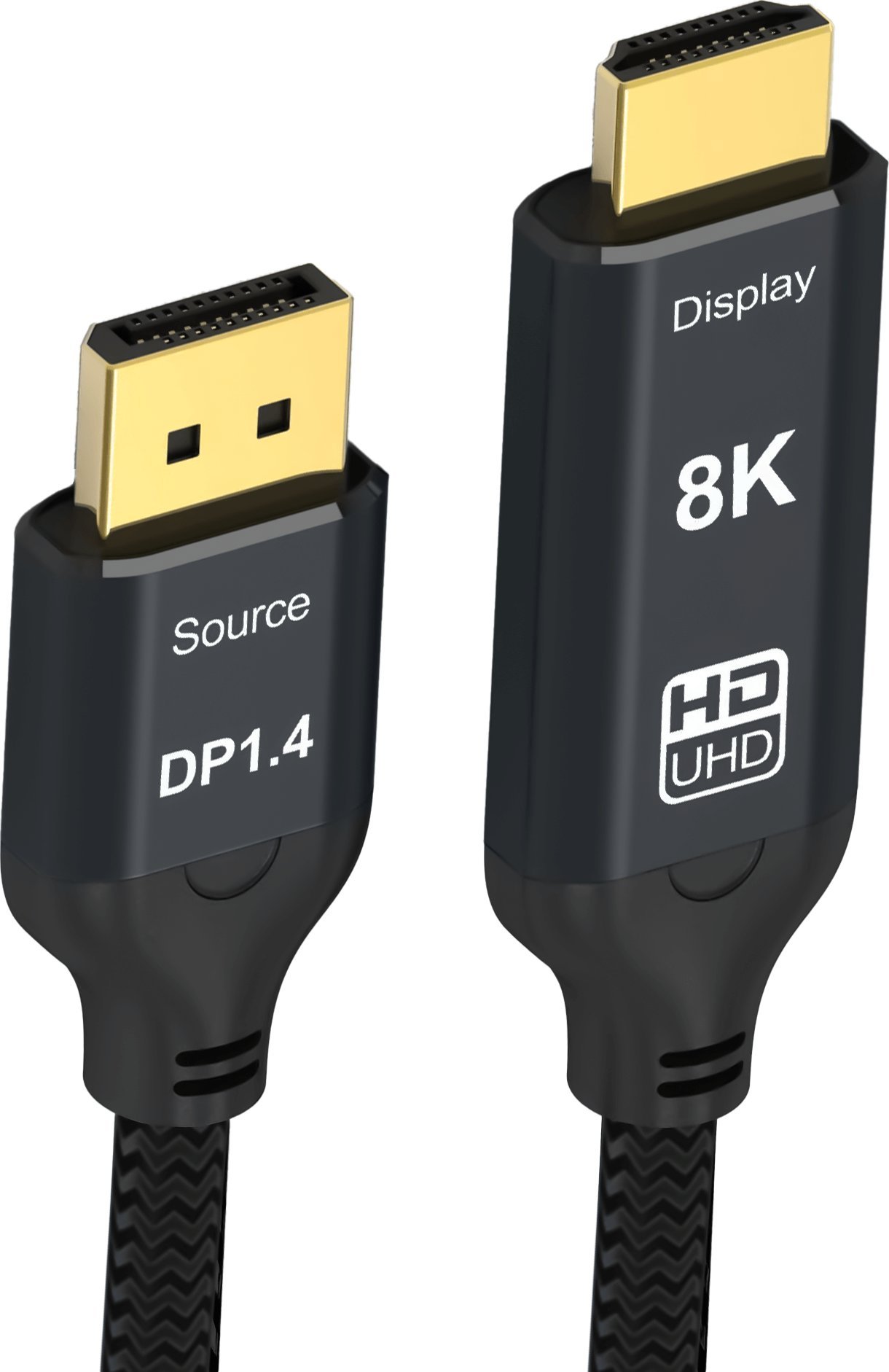 Kabel Reagle Reagle Kabel Display Port do HDMI DP DisplayPort 8K@60Hz 4k@144Hz 2M