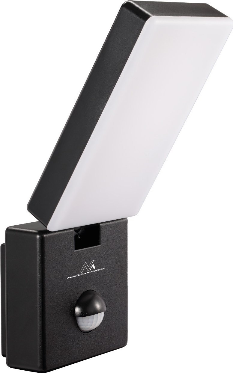 Naświetlacz Maclean Lampa LED z czujnikiem ruchu Maclean, czujnik ruchu PIR, kolor czarny, 10W, IP65, 800lm, barwa neutralna biała 4000K MCE516 B