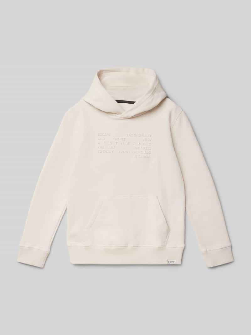 Bluza z kapturem i naszywką z logo