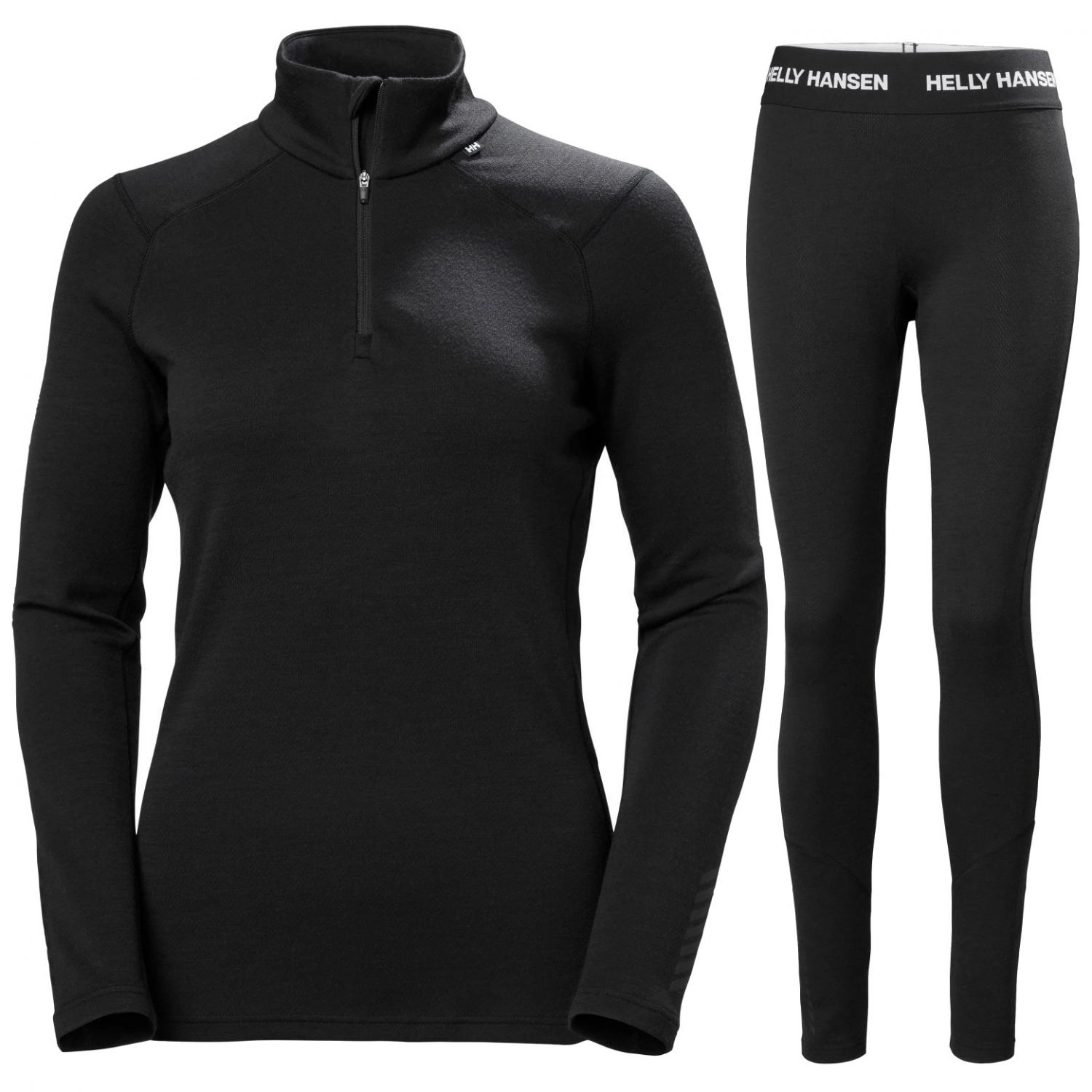 Helly Hansen Lifa Merino Midweight H/Z, komplet damski, czarny