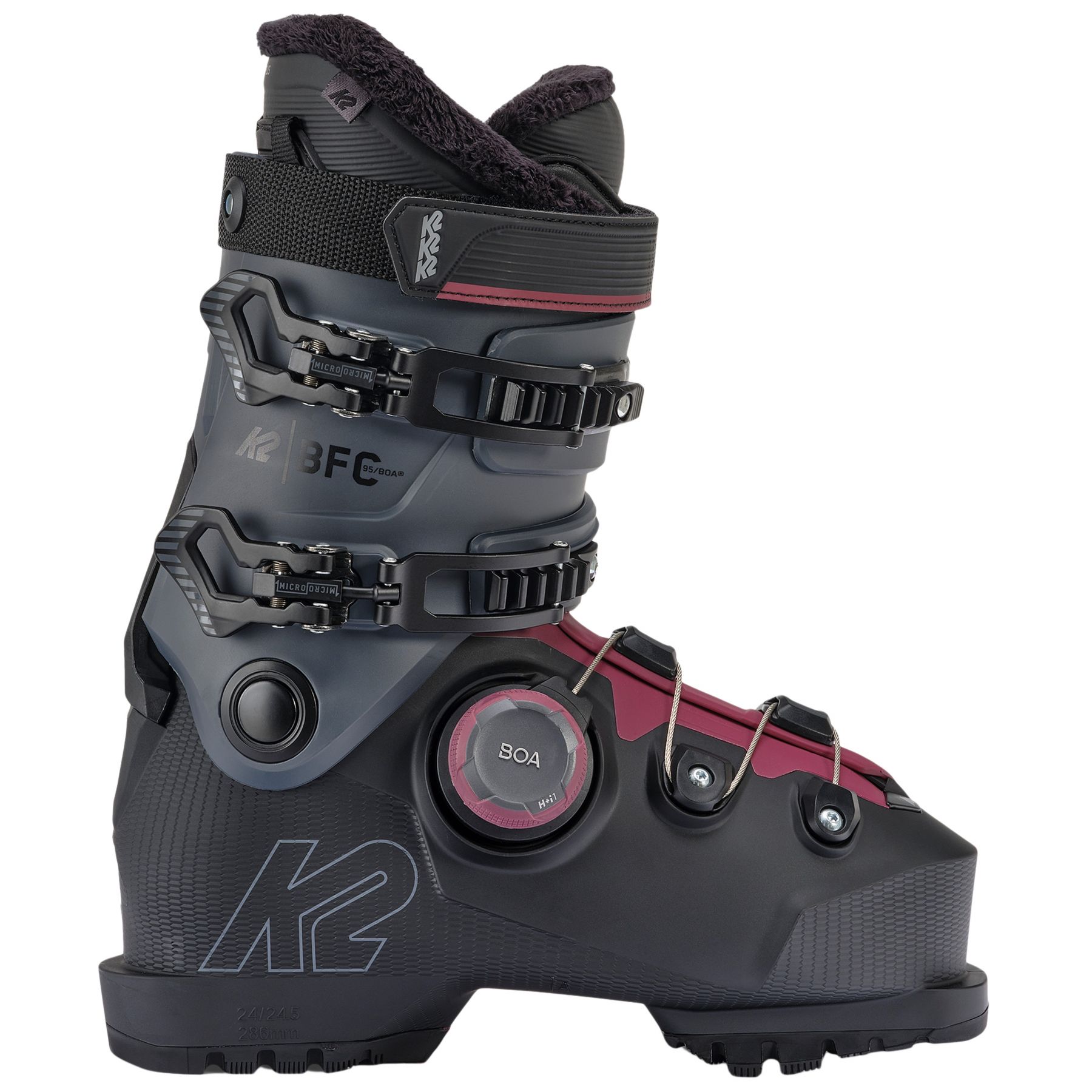 K2 BFC 95 BOA, buty narciarskie, damskie, szary/czarny