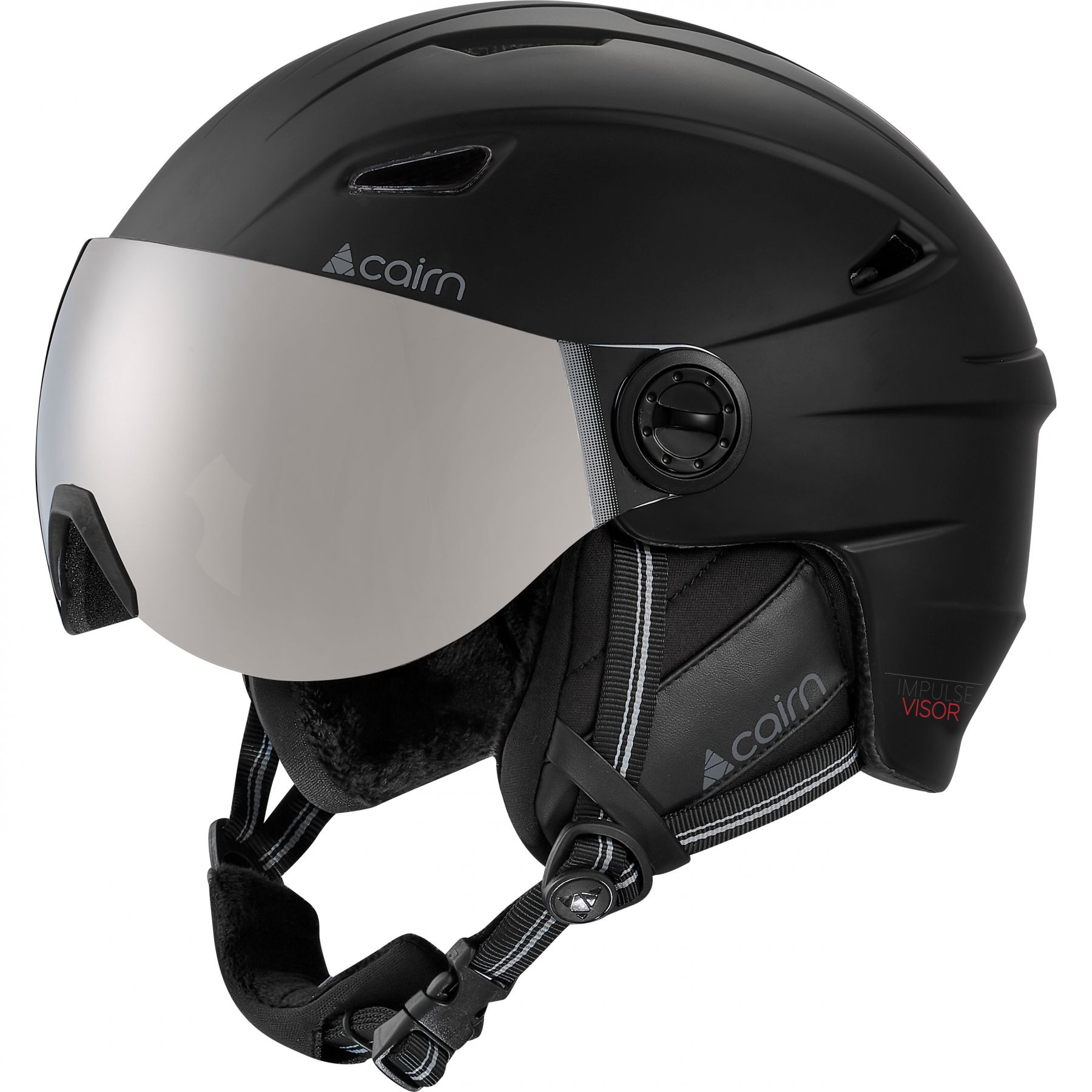 Фото - Гірськолижний шолом Cairn Impulse Visor J Mat Black  (54/55)