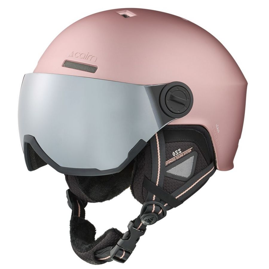 Cairn Reflex Visor, Kask narciarski z przyłbicą, różowy