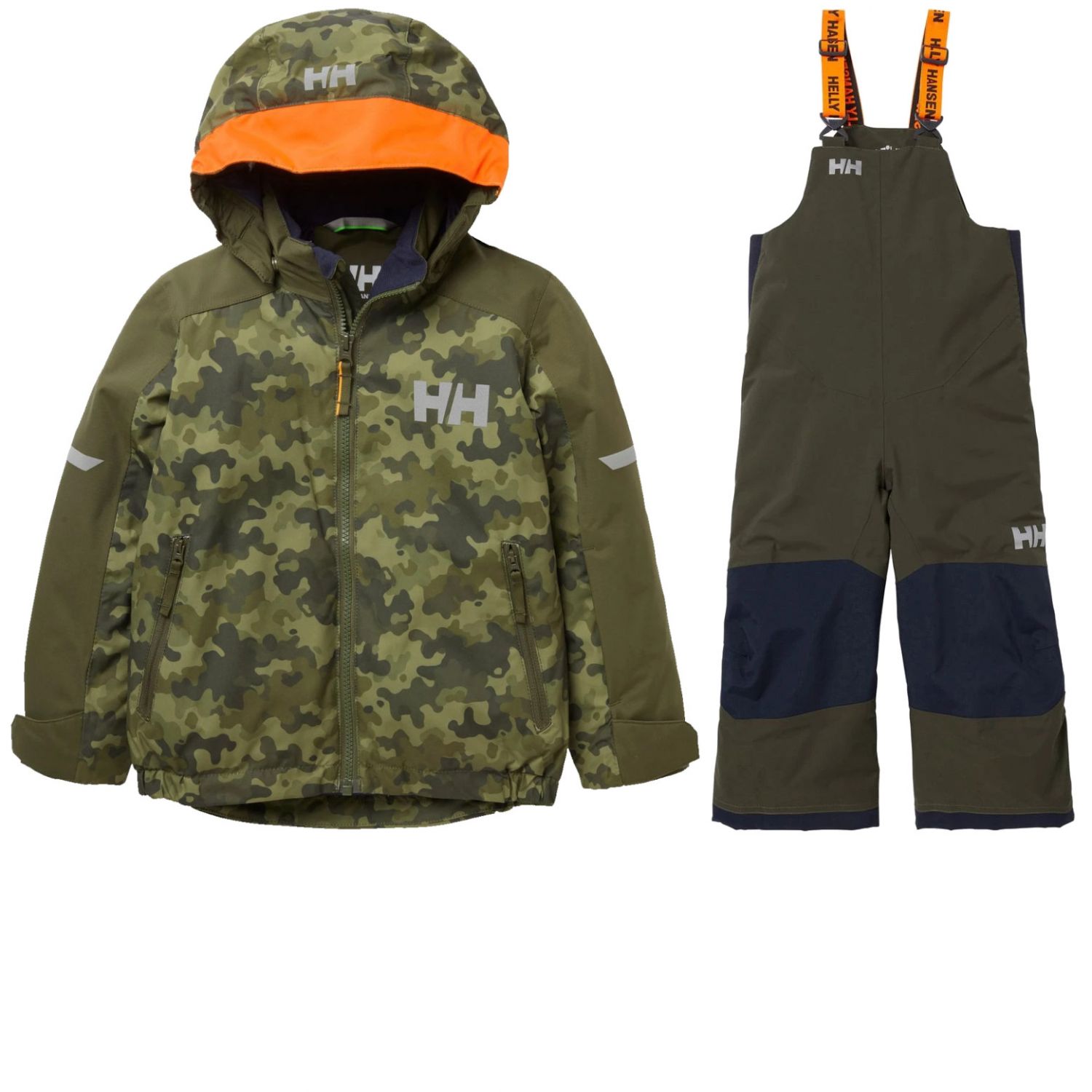 Helly Hansen K Legend/Rider 2.0 Ins, zestaw narciarski, junior, zielony