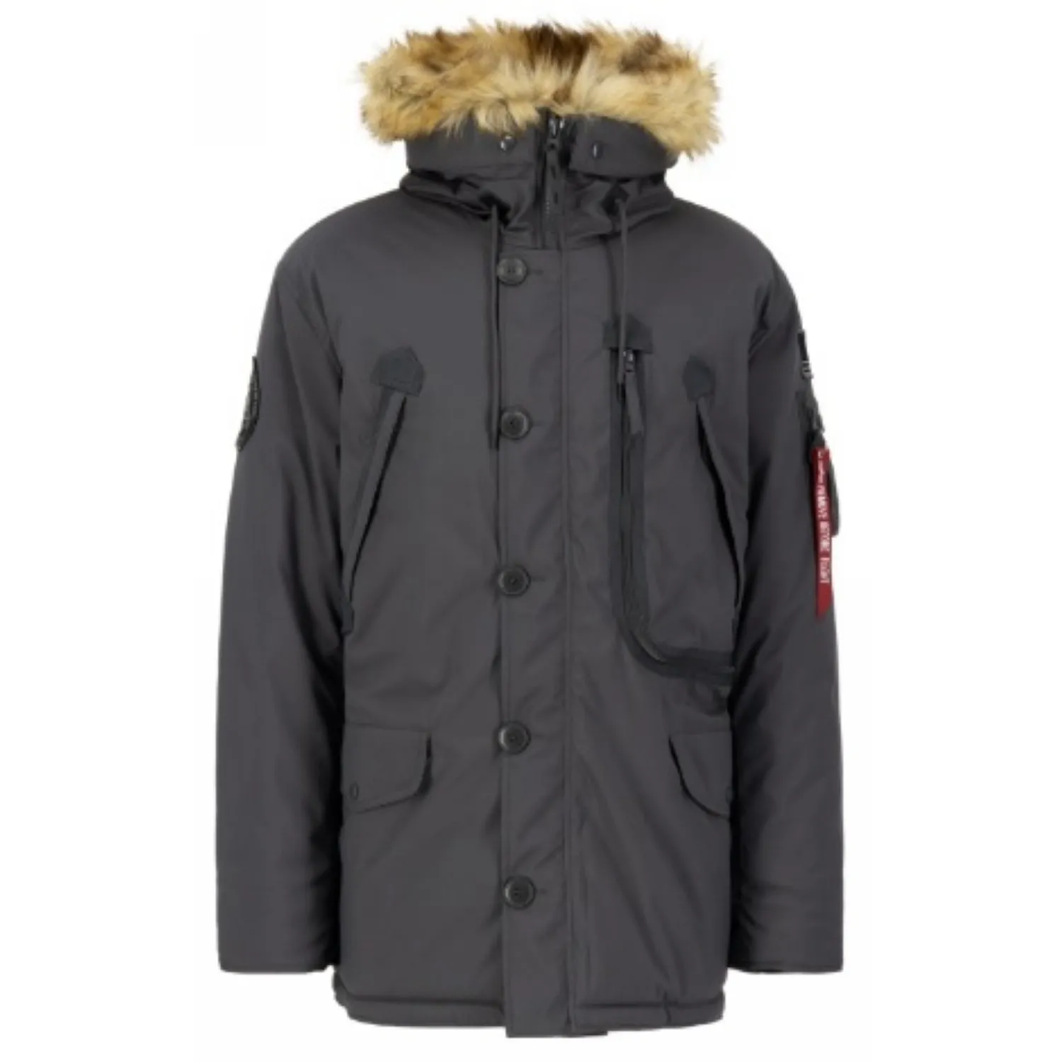 Kurtka z kapturem Alpha Industries Polar Jacket 123144 684 - Vintage Grey