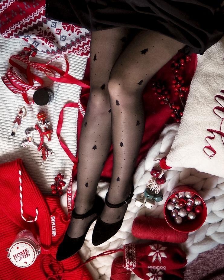 Rajstopy Christmas - Cienkie
