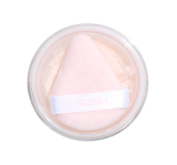 Gosh Bake'n Set Powder sypki puder utrwalający z trójkątnym puszkiem Soft Pink 001 15g