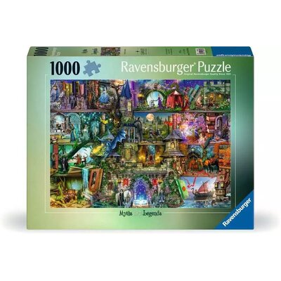 Ravensburger, Puzzle 1000: Mity i legendy (12000089). Wiek: 14+