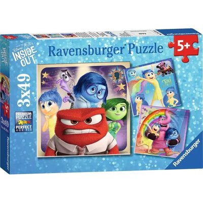 Ravensburger Disney Inside Out Puzzles, 3 X 49 części