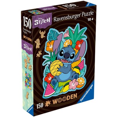 Ravensburger, Puzzle drewniane 150: Disney - Stitch (12000758). Wiek: 10+