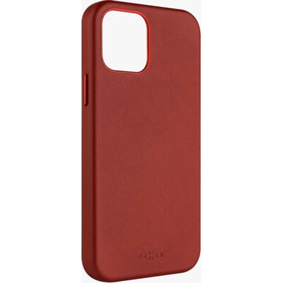 Naprawiono MagLeather | Tylna okładka | Jabłko | iPhone 16 Pro Max | Skóra | Czerwony