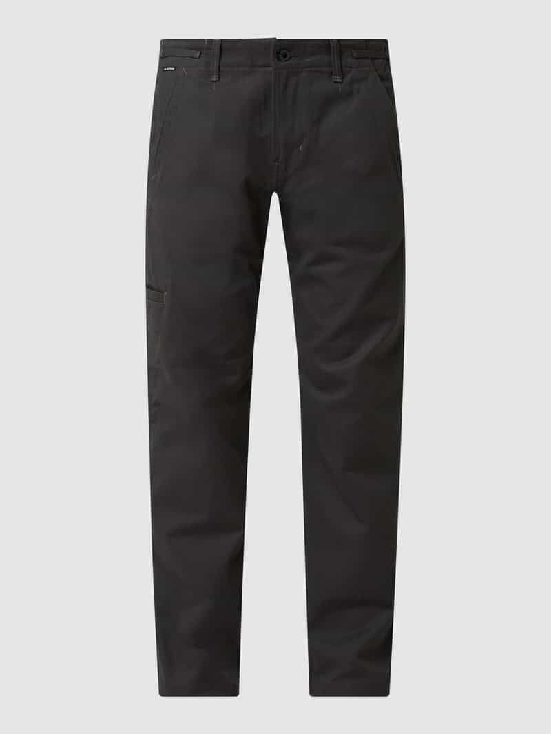 Chinosy o kroju tapered fit z bawełny model ‘Pilotte’
