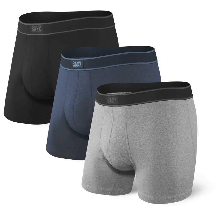 Bokserki Saxx Daytripper Boxer Brief Fly 3Pk Rozmiar: L / Kolor: niebieski/szary