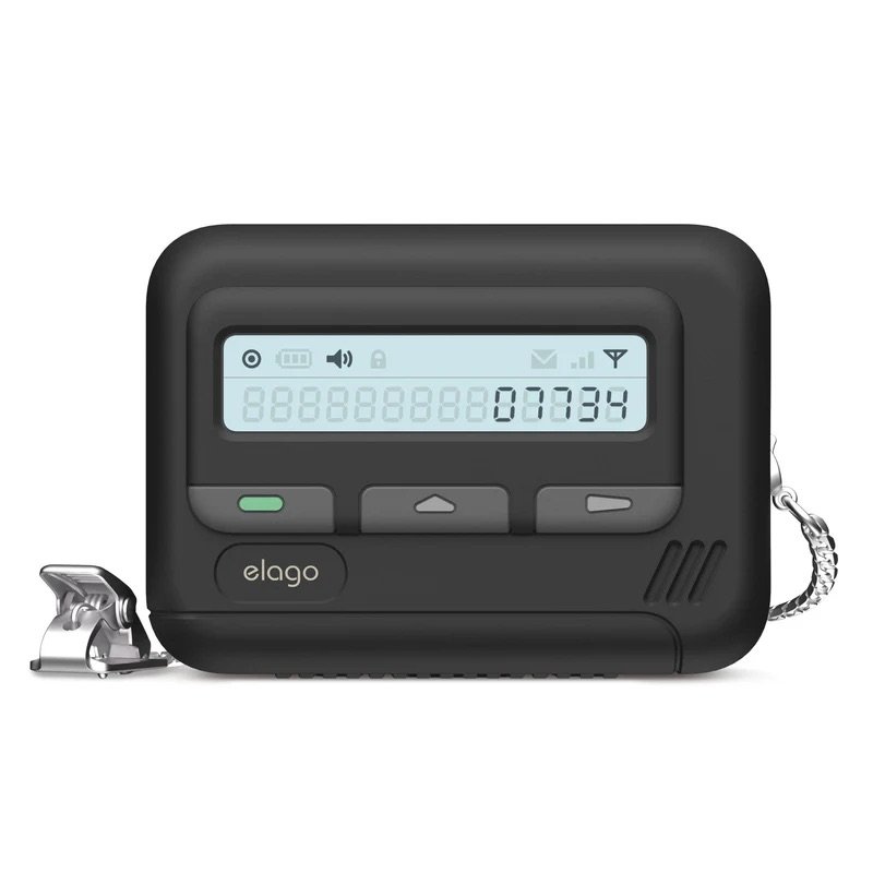 Retro Etui Case Pager na Apple AirPods Pro 2 ELAGO, Czarne