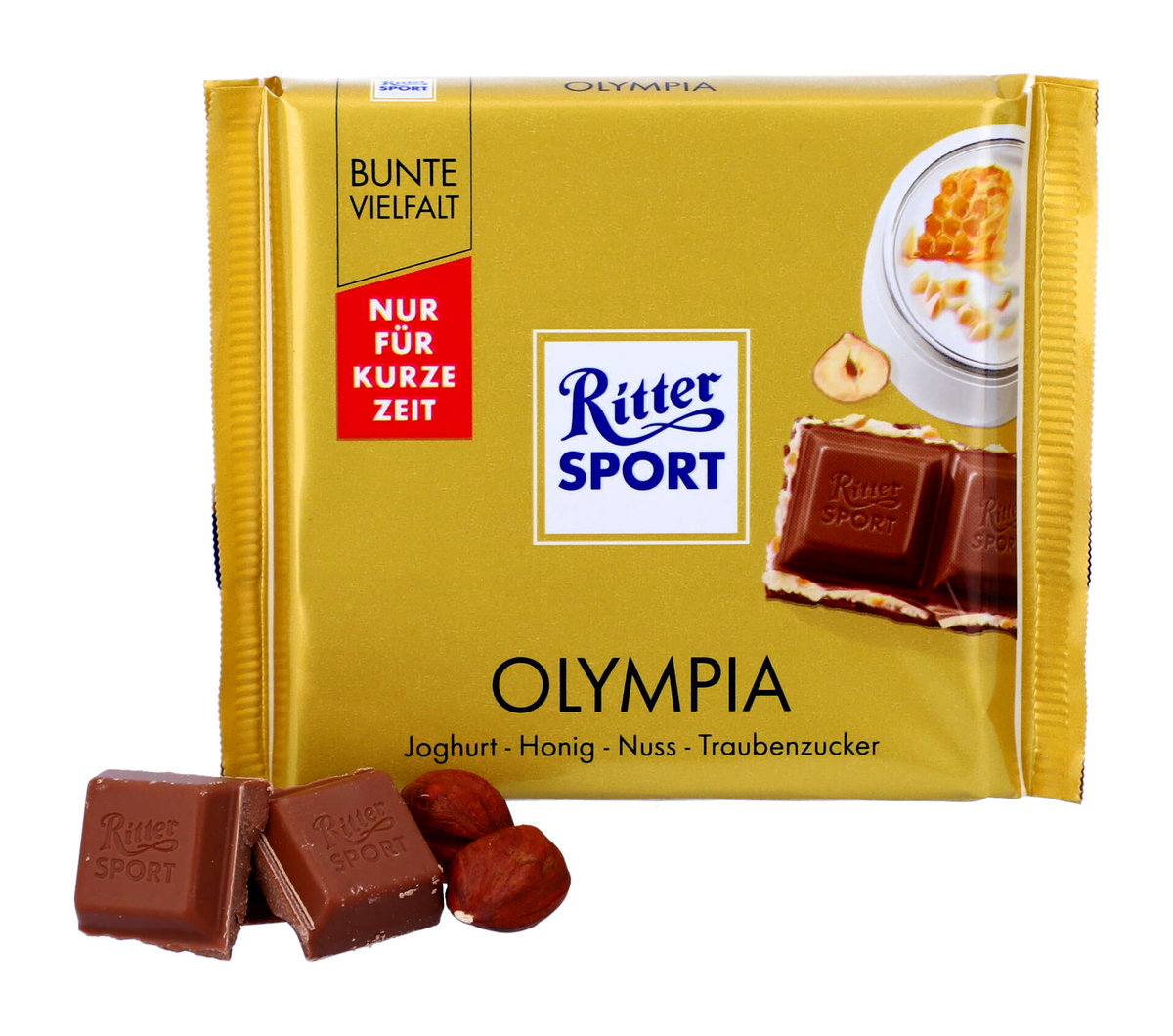 Ritter Sport, czekolada mleczna, miód i jogurt, 100g