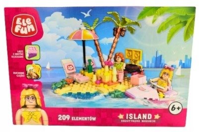 KLOCKI ELEFUN ISLAND EGZOTYCZNE WAKACJE 209 elementów 6+