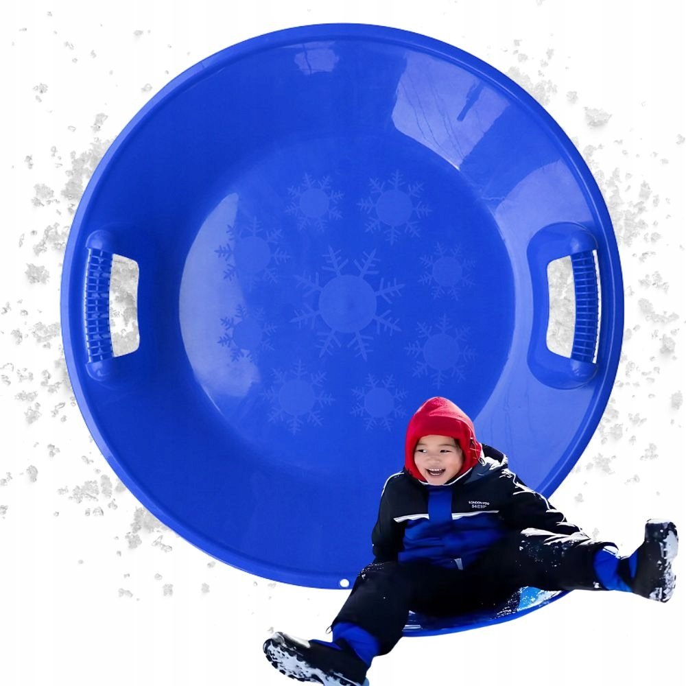 Sanki Plastikowe Talerz Ślizg Slizgacz Zjazdowy Na Śnieg Okrągłe Duże 62Cm