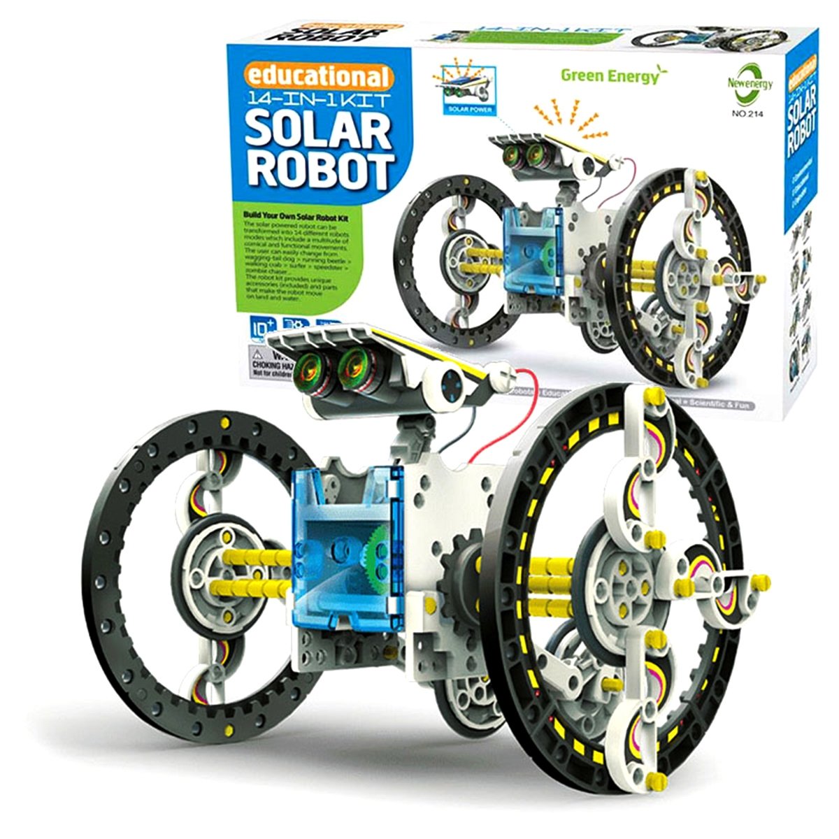 Zestaw solarny robot edukacyjny dla konstruktora klocki konstrukcyjne 14w1