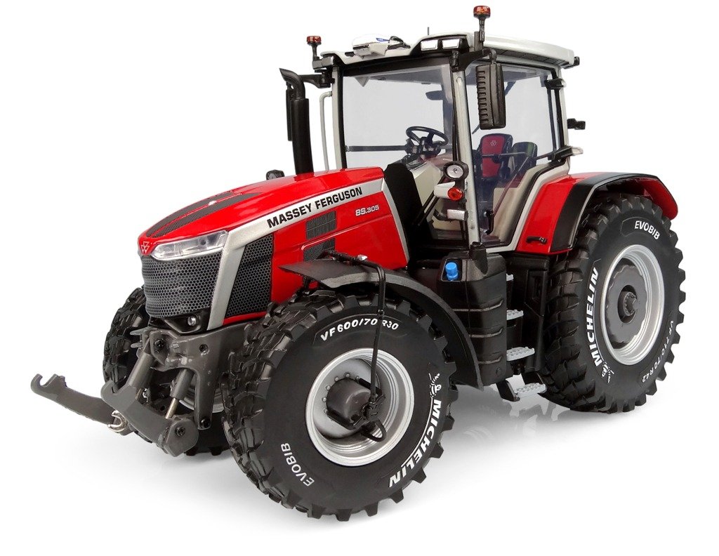 Metalowy model kolekcjonerski traktor Massey Ferguson 8S.305 Opony Michelin 1:32 UH