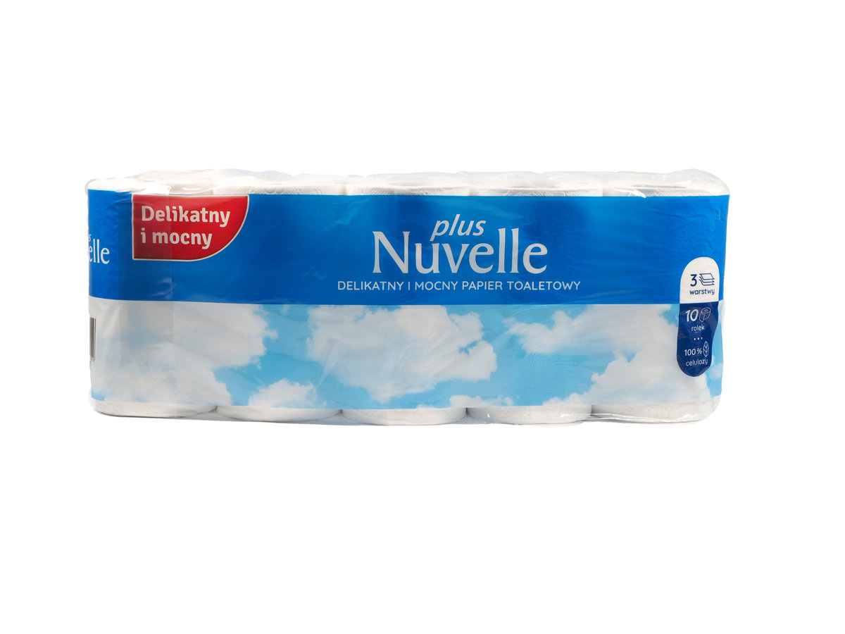 Papier Toaletowy Biały Mocny Nuvelle Plus 3 Warstwy 10 Rolek / Mb Service