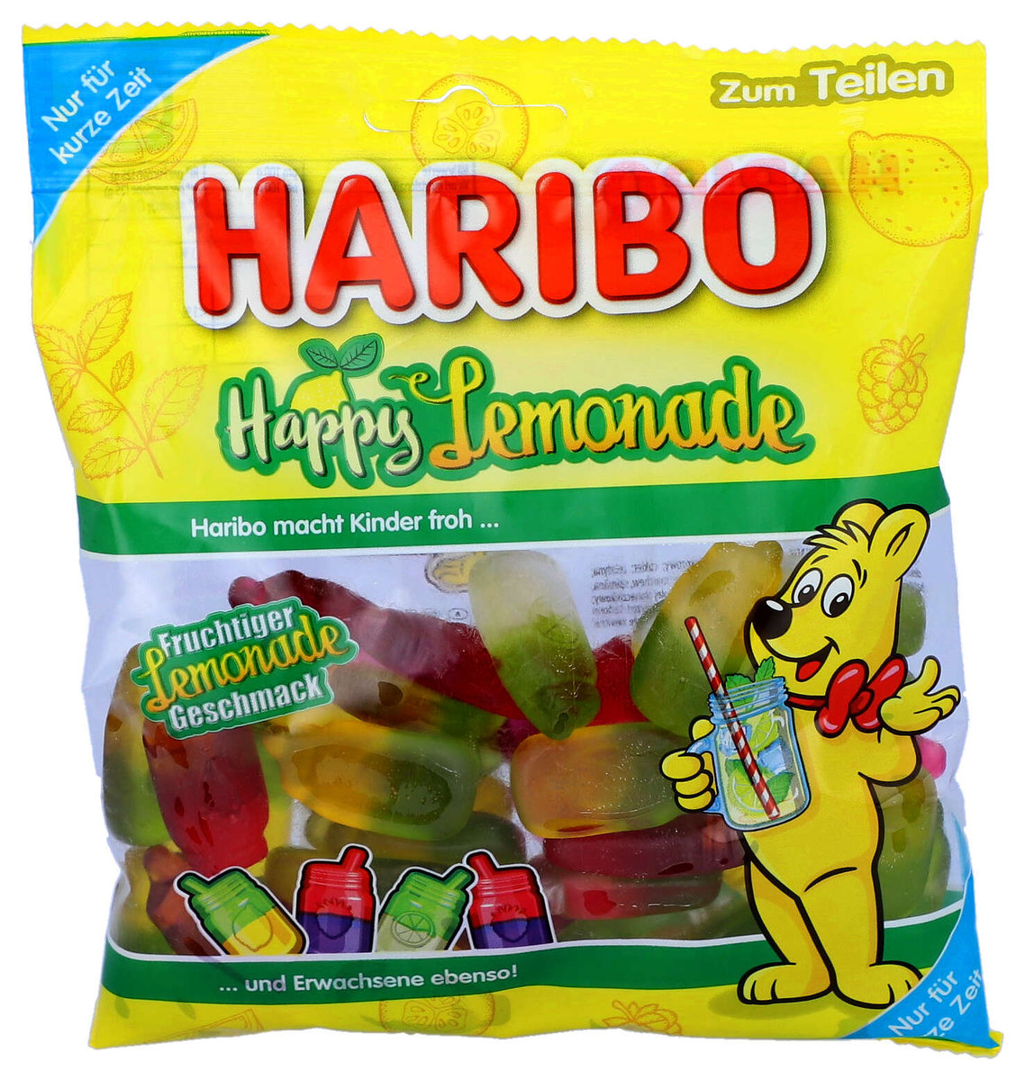 Haribo, żelki owocowe Happy Lemonade, o smaku lemoniady, 175g