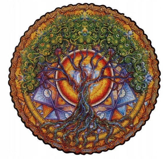 Puzzle Drewniane Mandala Drzewo Życia