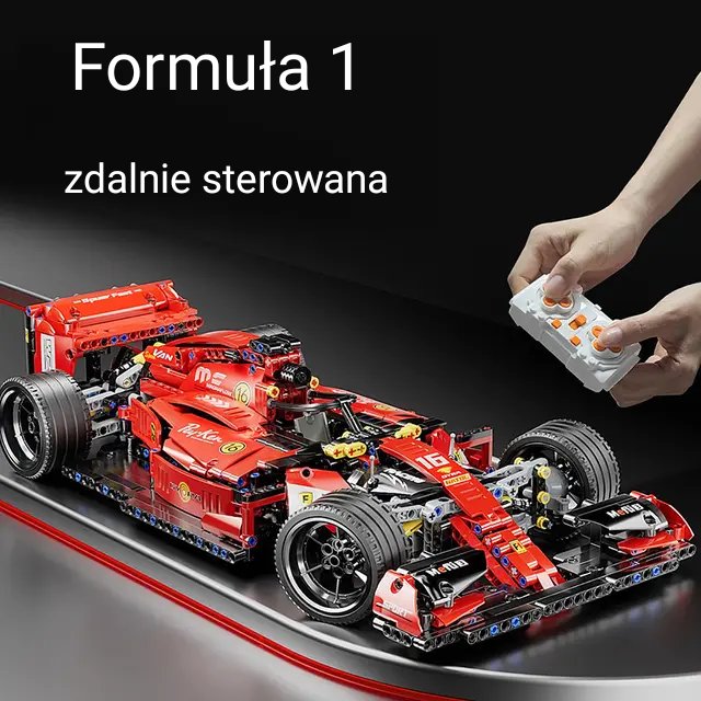 Klocki Technic 1163 szt - zdalnie sterowane auto Formuła 1, 48 cm