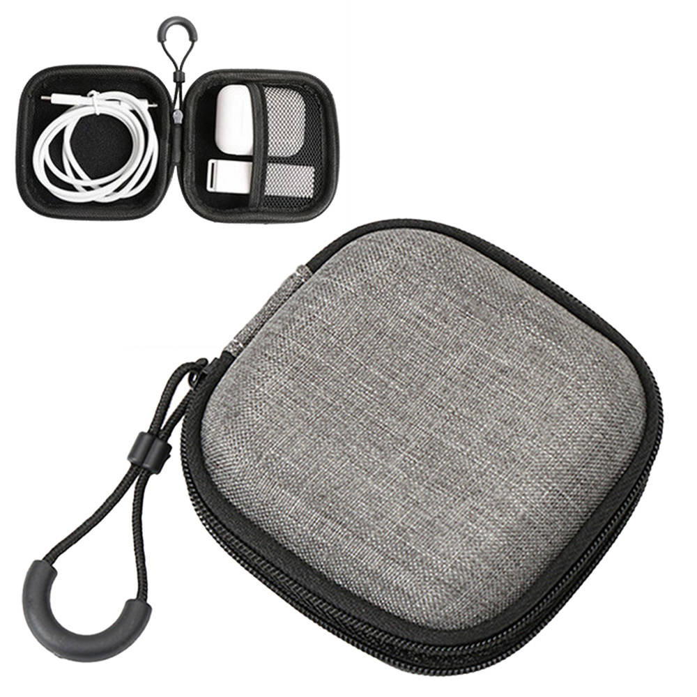 Uniwersalne twarde etui futerał na słuchawki kwadrat