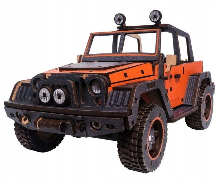 Puzzle Drewniane Łamigłówka Unimodels Unidragon Maverick Pomarańczowy