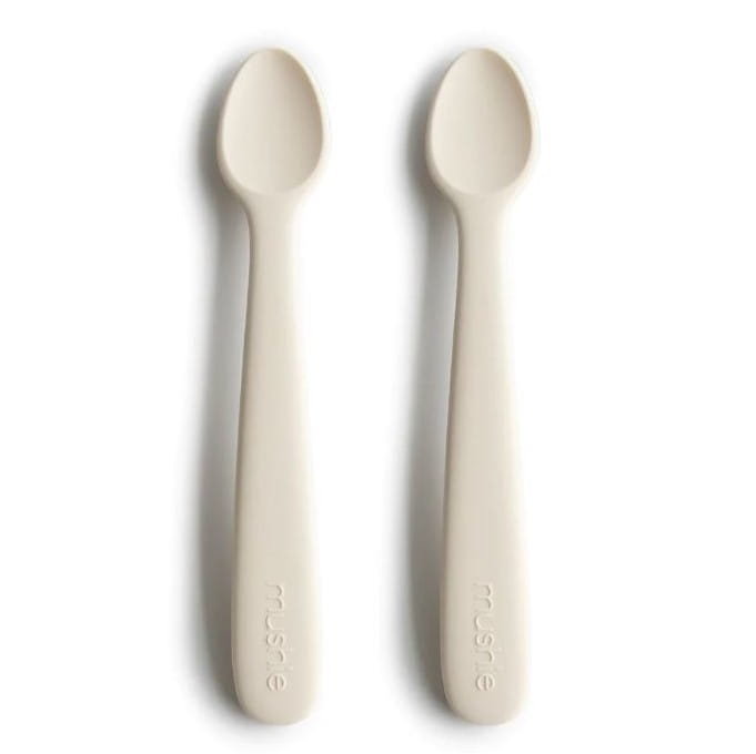 Łyżeczki silikonowe Ivory 2 sztuki, Mushie