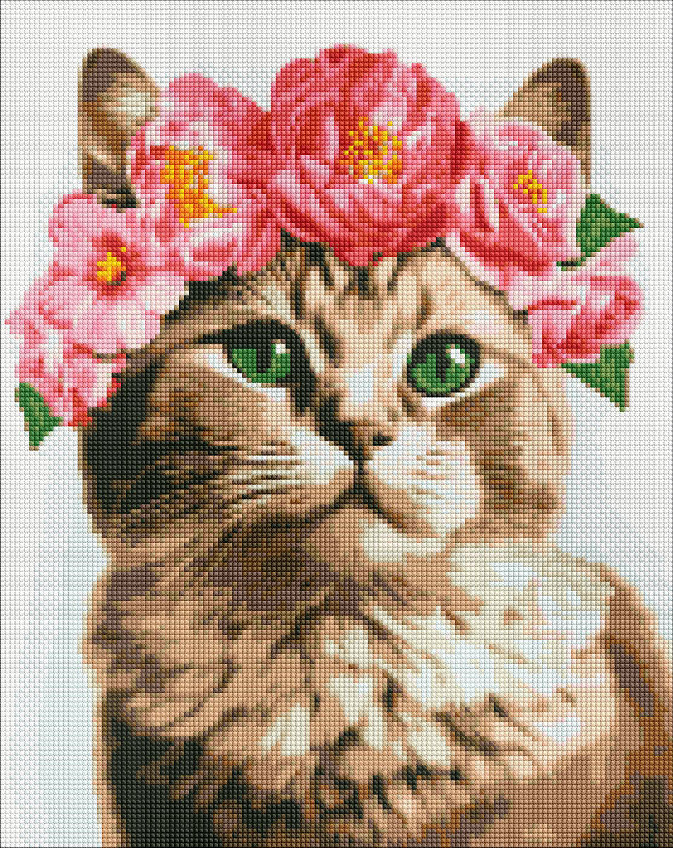 Mozaika diamentowa Ideyka, 40x50cm, Wyrafinowana kotka