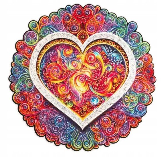 Puzzle Drewniane Mandala Świadoma Miłość