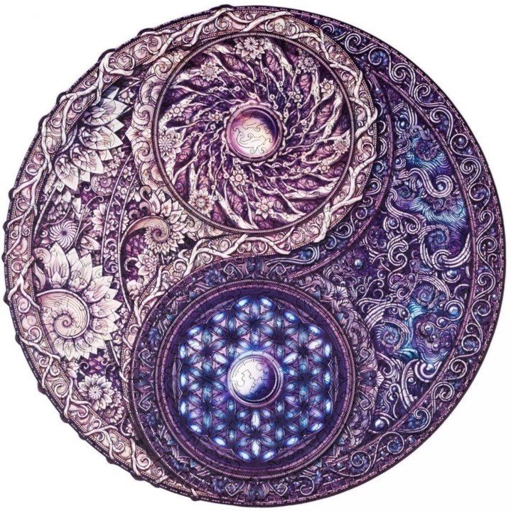 Puzzle Drewniane Mandala Nadrzędne Przeciwieństwa