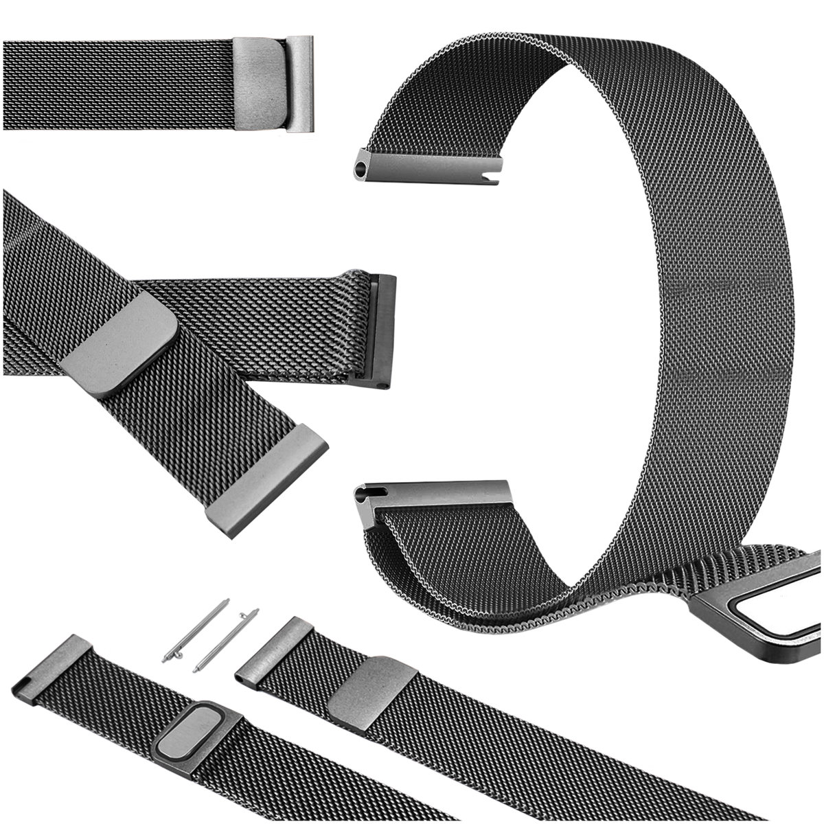 Pasek do Samsung Garmin Venu Sq 2 Music smartwatch szara opaska 20mm