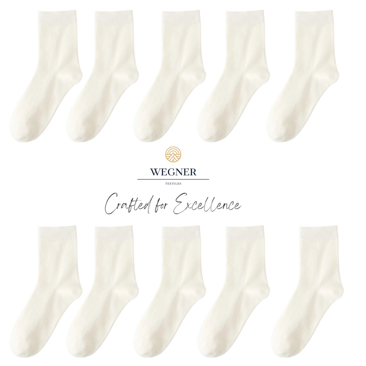 Zestaw 10 par damskich skarpetek bawełnianych białe roz. 36-41